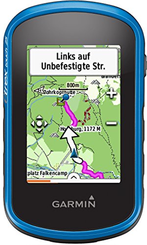 Garmin eTrex Touch 25 GPS Portatile, Schermo 2.6", 160 x 240 Pixel, 8 GB, slot microSD, Mappa TopoActive Europa Occidentale, Nero/Blu