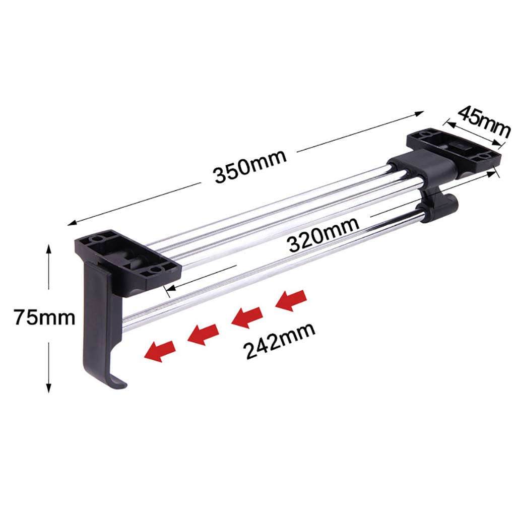 Fkdeyijia Armario extraíble Perchero retráctil Riel Toalla Abrigo Racks