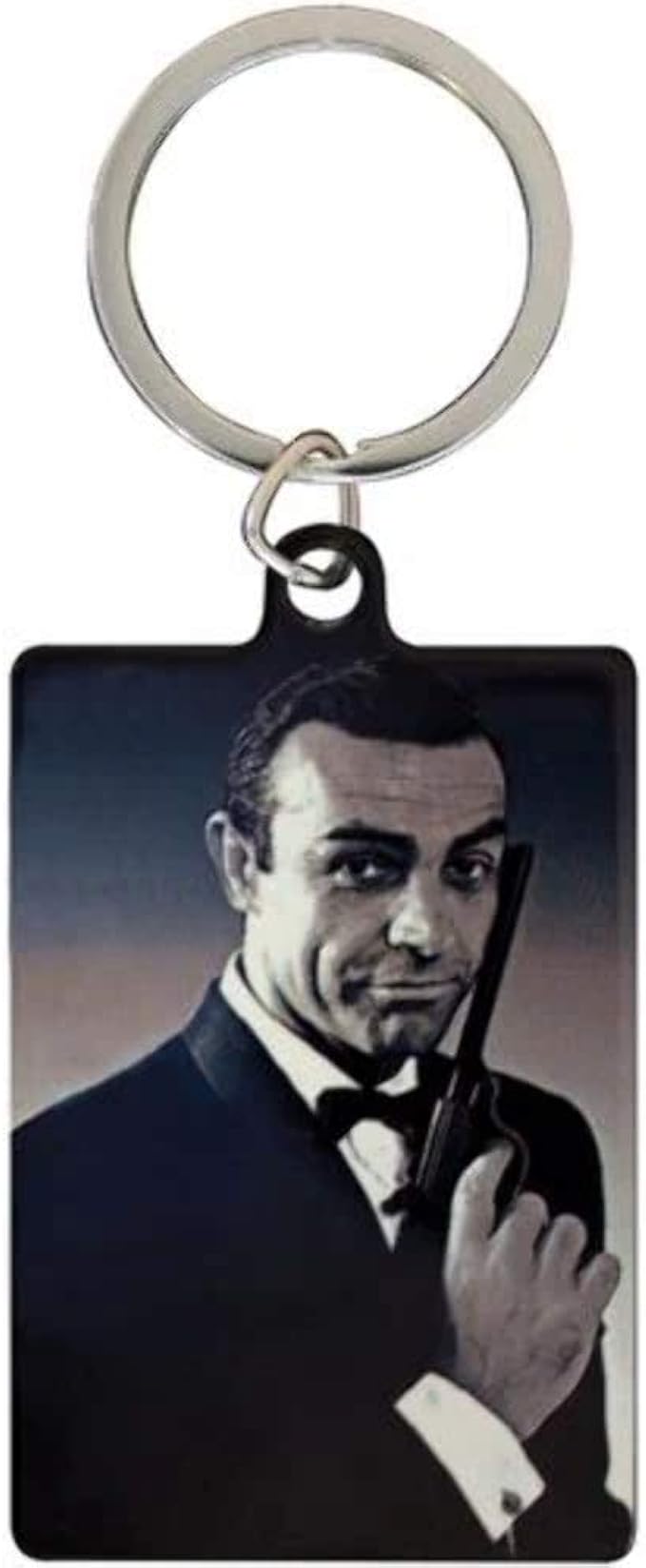 James Bond Metal Keychain (One Size) (Black/Gray) at Amazon Men’s
