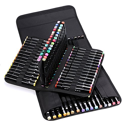 New 120 Slots Marker Case Lipstick OrganizerCanvas Markers Holder For