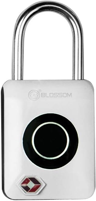 Cigopx Smart Keyless Fingerprint Padlock Digital Password TSA Approved Lock Smart Keyless Finger Touch Biometric Unlock Waterproof for Travel Luggage Bags Suitcases USB Charging