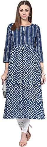 Indigoferry Women's Hand Block Printed Long Kurta