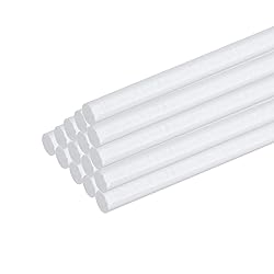 MECCANIXITY 120pcs Acrylic Round Rods 1/8" x
