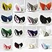 YSTD® Cat Fox Long Fur Ears Anime Neko Costume Orecchiette Hair Clip Party (Black and Red)