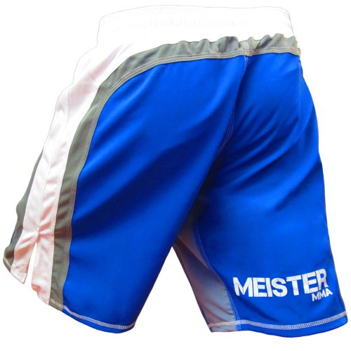 Meister MMA Hybrid Flex Board Shorts - Blue/White - 31/32