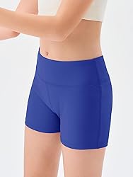 Haloumoning Girls Athletic Shorts Kids High Waisted