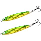Stick Jig 2 Pack | Clarkspoon | Bonito Albies Bluefish Mullet and More (Green/Chartreuse)