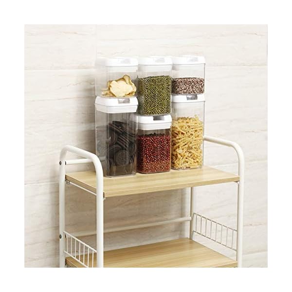SAWAKE-Airtight-Food-Storage-Containers-with-LidsSet-of-6-Kitchen-Pantry-Cereal-Storage-Containers-Plastic-BPA-Free-Ideal-for-Flour-Rice-CandySnacks-10-Labels-Reusable-Marker SAWAKE Airtight Food Storage Containers with Lids(Set of 6), Kitchen & Pantry Cereal Storage Containers, Plastic BPA Free Ideal for Flour, Rice, Candy,Snacks -10 Labels Reusable & Marker