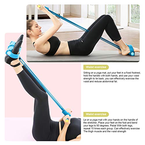 JIRVY-Pedal-Resistance-Band-Super-Light-Yoga-Strap-Elastic-Pull-Rope-Fitness-Equipment-for-Sit-up-Bodybuilding-Expander-Abdomen-Workout-Arm-Stretching-Slimming-Training-Blue