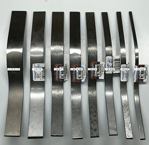 Complete Set of W. Rose tuck pointing Jointers/Slickers for Tuckpointers and Bricklayers (Flat)