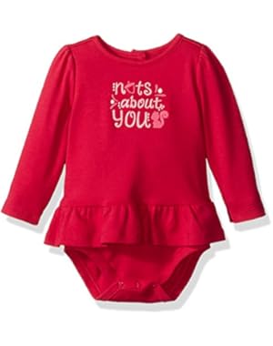Baby Girls' Double-Bodysuit with Peplum