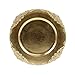 Koyal Wholesale Vintage Charger Plate, Gold (Pack of 4)