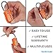 TravelMore 10 Pack TSA Approved Travel Combination Cable Luggage Locks for Suitcases - Orange