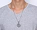 Stainless Steel Powerful Pentacle Necklaces Pentagram, Wicca Traditional Seal of Solomon Pendant, 23.5 Inch Curb Chain