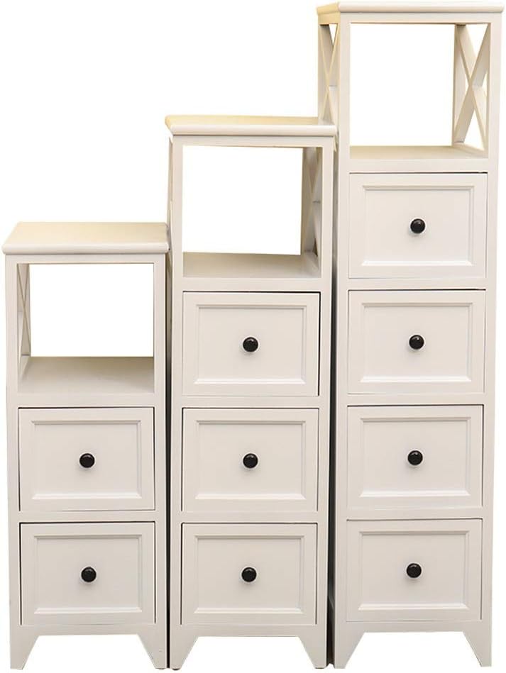 WiaLx Ahorro De Espacio Reduzca Cabina De Almacenaje De Madera Sólida