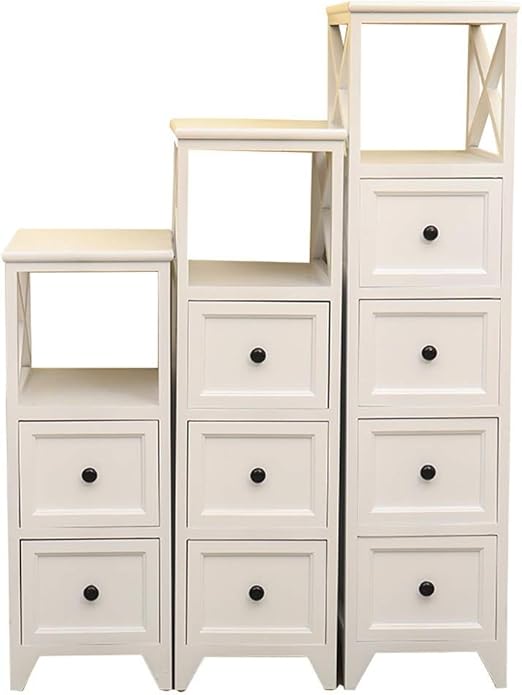 WiaLx Ahorro De Espacio Reduzca Cabina De Almacenaje De Madera Sólida