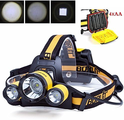 Decoroom LED Headlamp Headlight Torch Flashlight Lamp 5000LM 3T6 Rechargeable Waterproof Model B17 Outdoor for Hiking Camping Riding Fishing Hunting