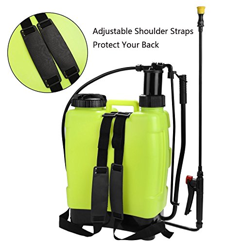 Fashine 20L Backpack Sprayer,5-Gallon Knapsack Hand Piston Pump Lawn Garden Farm Sprayers Backpack Garden Sprayer