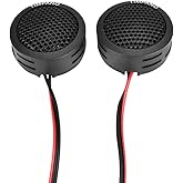 Timpano TPT-ST1 Dome Tweeter, 1 Inch Tweeter Set for Car Audio, Angle or Surface Mount Tweeters, 4 Ohm Soft Dome 180 Watts for Pro Car Audio (Pair)