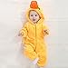 IDGIRL Unisex-baby Winter Flannel Romper Duck Onesie Outfits Suit DUCK 70CM Yellow Duck 3-5 Months