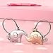MILESI Original Cute Elephant Couples Keychains Personalized Keyring Birthday Gift