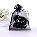 JISEN Woman Banquet Party Performance Fingerless Black Bow Sexy Lace Bridal Gloves 7