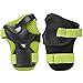 MAXZOLA Kids Protective Pads Knee Pads Elbow Pads Wrist Guards 3 In 1 Protective Gear Set (Green)