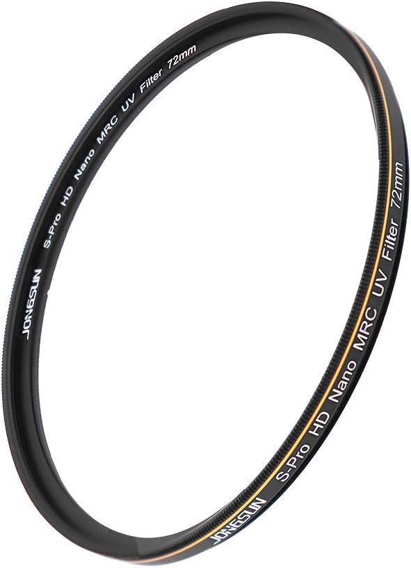 JONGSUN 72mm UV Filter, S-Pro HD Nano MRC16 Camera Ultraviolet Protection Filter, 16 Layers Multicoated, SCHOTT B270
