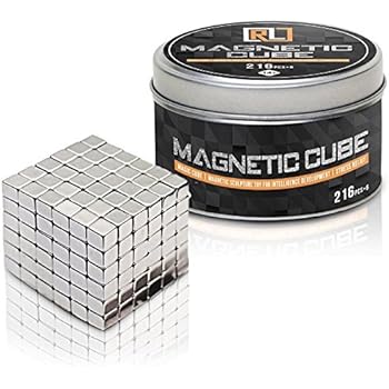 BubbleHasPower Magnetic cube,216PCS + 6 Magic Cubes Building Blocks Educational Toys Stress Relief Toy Games Square Cube Magnets develops intelligence (5MM)