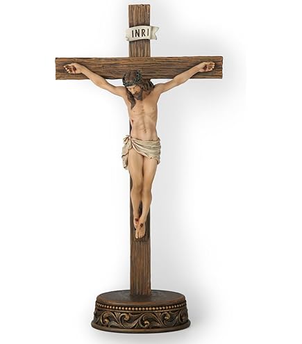 Amazon.com: BC Catholic Crucifix Standing Cross, 15