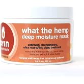 Oyin Handmade What The Hemp Deep Conditioning Mask | 8 oz | Hemp seed oil, bamboo &amp; quinoa. Intensive treatment for dry, brittle &amp; high-porosity natural hair. Silicone-free.