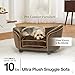 Enchanted Home Pet Ultra Plush Snuggle Bed in Caramelthumb 1