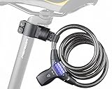 LED Illuminated Combination Bike Lock - Best Bike Lock for Night Riders - CycleBeam(TM) IBL-12
