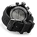 Invicta Men's Venom Stainless Steel Analog-Quartz Watch with Silicone Strap, Black, 26 (Model: 20443)