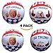 Inflatable Beach Ball Pool Toy: 4 Pack President Donald Trump & American Eagle Beach Ball Set|Easy To Inflate USA Patriotic Thumbs Up & Middle Finger Ball| Amazing Funny Pool Toys For Adults Idea
