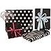 JAM Paper Gift Wrap - Polka Dot Wrapping Paper - 25 Sq Ft (30 in x 10 Ft) - Black with White Dots - Roll Sold Individually