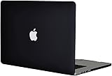 Topideal Matte Frosted Silky-Smooth Satins-Touch Hard Shell Case Cover for 15-inch MacBook Pro with 15.4" Retina Display (Model: A1398) -Black