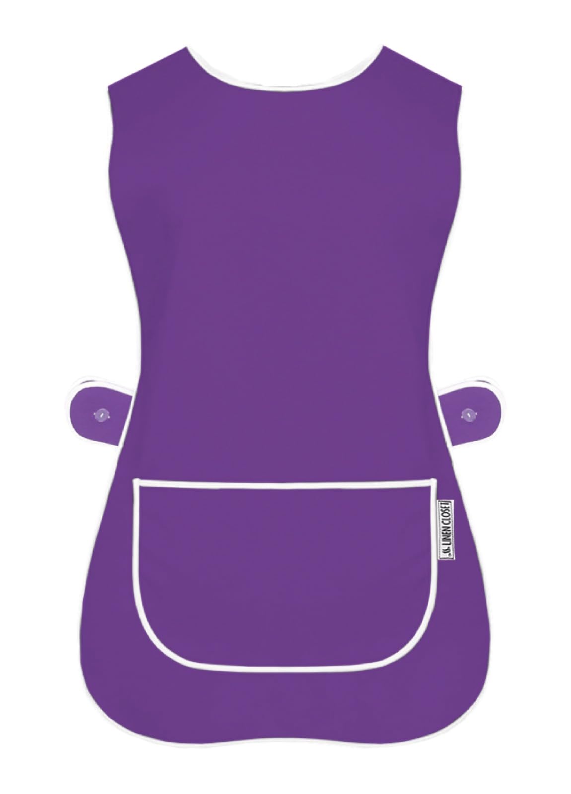 LINEN CLOSET Womens Tabards with Pockets for Men Ladies Cleaning Catering Chef Kitchen Aprons Unisex Hygea Tabard Apron Work Tabards — image 1