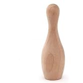 Pinehurst Crafts Unfinished Small Wooden Bowling Pins, 3 Inch Tall (15/16 Inch Wide), Pack of 10, Bowling_3IN