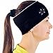 Сhieflines Yoga Headband for Women - Sweatband for Sport, Running, Workout, Traveling or Everyday Use - Insulates and Absorbs Sweat - Two-Sided: Black & Grey
