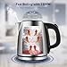 Electric Kettle, Gevi 1 Liter Stainless Steel Small Cordless Tea Kettle, Hot Water Boiler with 1500W Strix Control