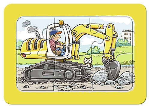 Ravensburger Kinderpuzzle - 06573 Bagger, Traktor und Kipplader - my first puzzle mit 3x6 Teilen - Puzzle für Kinder ab… – Bild 5