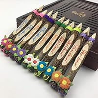 HOBULL Thai Tree Branch Twig Pencil Bundle Thai Pencil Crafts Tourist Souvenir Creative Artwork Colored Pencil 10Pcs