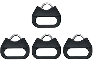 VKO Lug Ring Camera Strap Triangle Split Ring Hook Plastic Cap Compatible with All Brand D-SLR Rangefinder Mirrorless Camera W/Round Eyelet(2 Pair)