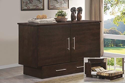 Full Arason Original Coffee Creden-ZzZ Flip Top Cabinet Bed