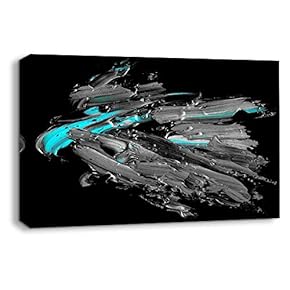 Canvas Wall Art Abstract Oil Texture Pictures Home Wall Decorations for Bedroom Living Room Paintings Canvas Prints Framed - 12x18 inches