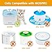 Carbon Replacement Filters for Pet Fountain - 6 Packs Concentrated Carbon Technology Filters for MOSPRO Cat and Dog Automatic Flower Water Dispenser