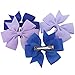 Fortop Baby Girls Boutique Grosgrain Ribbon Pinwheel Hair Bows With Clips For Teens Babies 40Piece