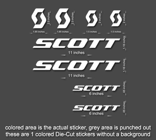 Scott Road, Mountain, Downhill Bike sticker/decal laptop, helmet, bicycle, car (Red)