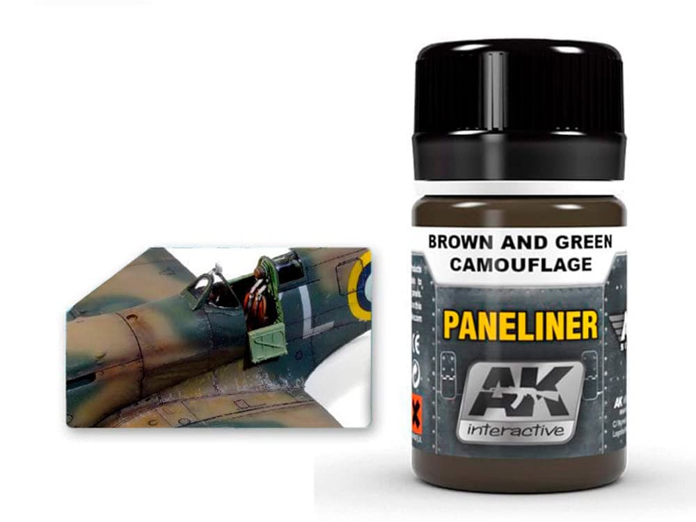 AK02071 AK Interactive - Paneliner for Brown and Green Camouflage 35ml
